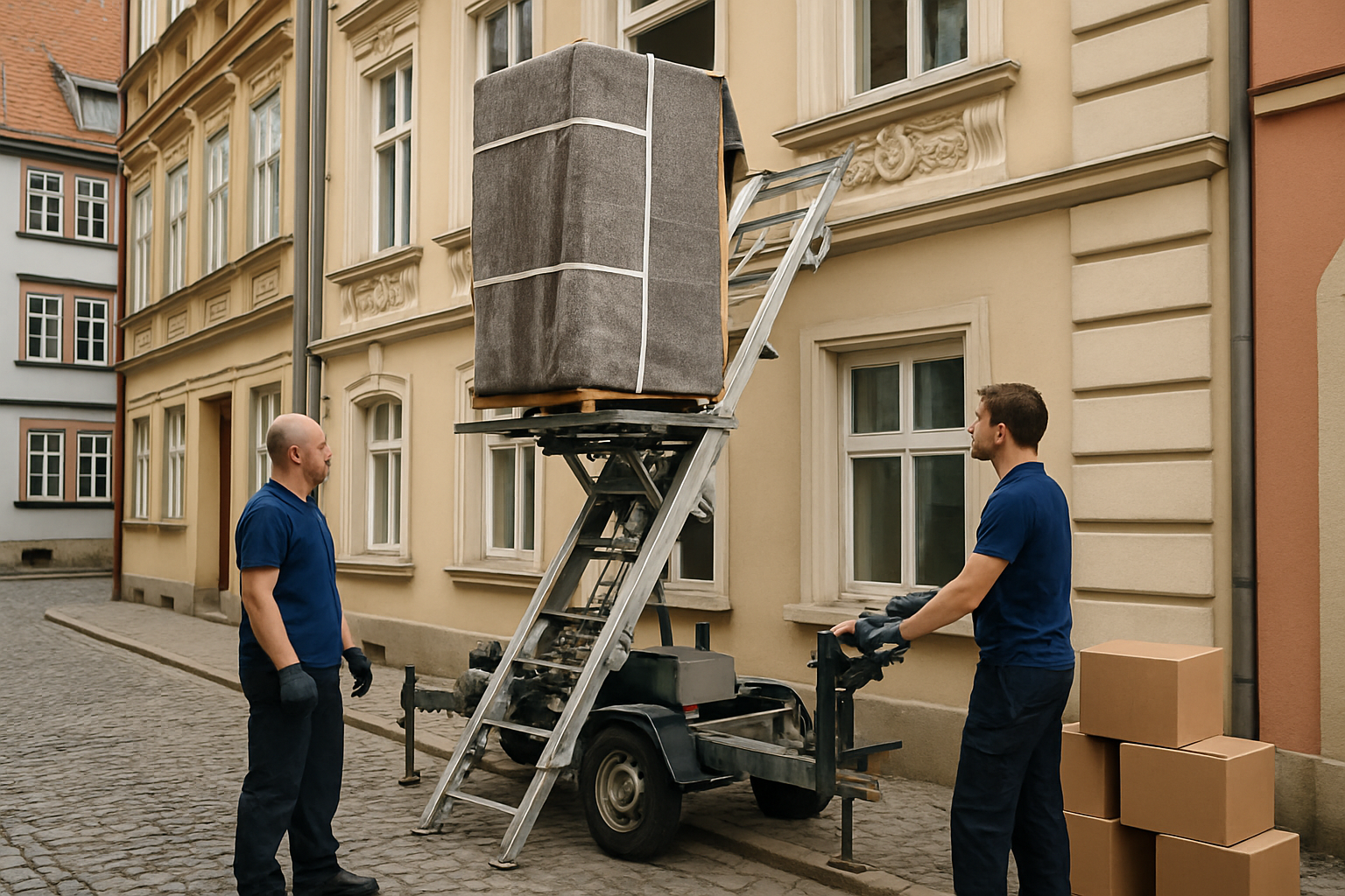 Altbau-Umzug mit Möbellift in Erfurt
